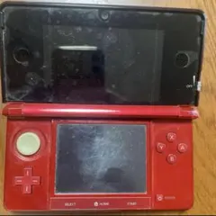 任天堂 3DS レッド とびだせどうぶつの森・充電器・SDカード付き