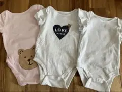 Baby GAP はじめてのお気に入りボディスーツ 半袖ロンパース 80 3枚