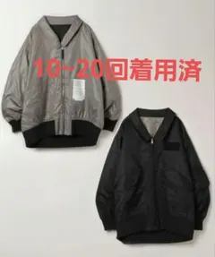 JEANASIS リバーシブルフライトジャケット ブラック系その他(09)