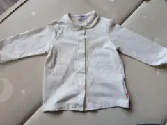 miki HOUSE 襟付き長袖シャツ 90サイズ ホワイト