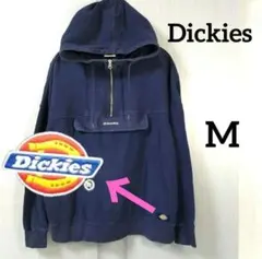 Dickies✨ ネイビー ジップアップパーカーM