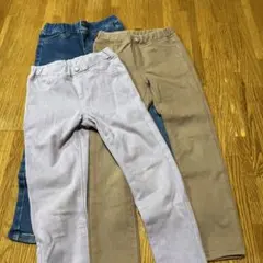 GU スキニーパンツ 110cm 3色セット