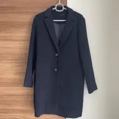 apart by lourys ネイビー チェスターコート