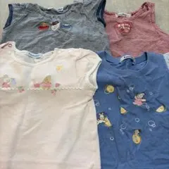 familiar Tシャツ トップス　4枚セット　夏服　半袖　タンクトップ　80