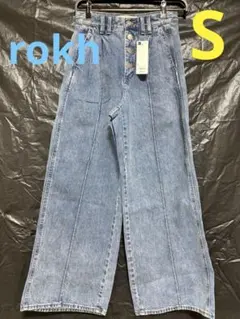 GU ×rokh ワイドジーンズ　Sのサムネイル