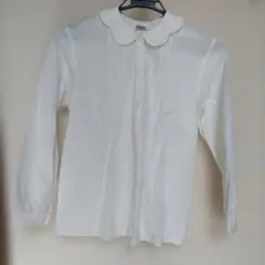 CROWN BUNNY 襟付きホワイトシャツ 140