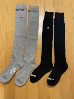 【未使用】キャロウェイ　ルコックゴルフ用ニーハイ靴下　レディース