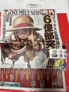 アニメONE PIECE NEWS 号外 新聞 ワンピース　缶バッジ　ウソップ