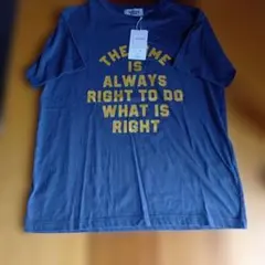 ロゴプリントTシャツ Mサイズ　スモーキーネイビーのサムネイル