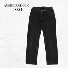 상태좋음 ✨️アメリカンホリック XXS レディース ブラック デニム パンツ