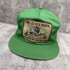 80s レアMack Trucks ワークキャップ 赤 白 メープルリーフ - メルカリ