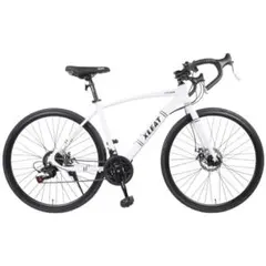 #1843 クロスバイク 自転車マウンテン ロード アウトドア ホワイトのサムネイル
