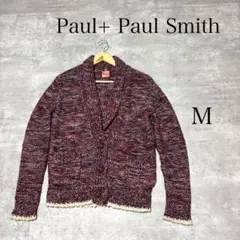 Paul+ Paul Smith 長袖 ミックス ニット カーディガン Mのサムネイル