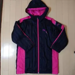 ウインドブレーカー　プーマ　140　ピンク　ブラック