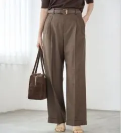 iena ガンクラブチェックパンツ 34