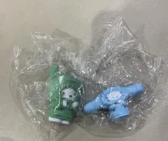 サンリオ　むぎゅぎゅ　パーカーフィギュア　シナモロール　ポチャッコ