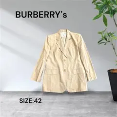 3386☆BURBERRY's テーラードジャケット ベージュ 42のサムネイル