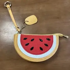 本革　スイカミニポーチ