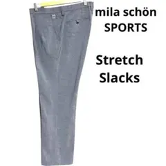 ミラショーン グレースラックス　テーパード　ストレッチ　ビジネス　ゴルフ　美品