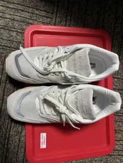 26.5 M997 BSN ニューバランス オールレザー ホワイト USA - メルカリ