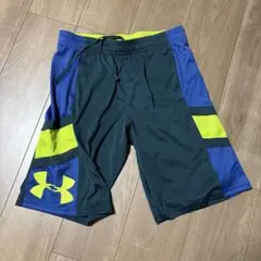 Under Armour バスケットボールパンツ 黒/青/黄