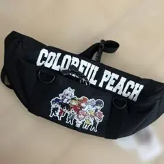 カラフルピーチ　ウエストバッグ ブラック