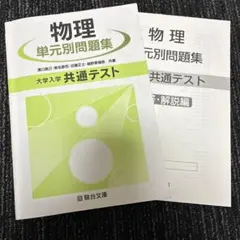 【共テ物理対策】物理 単元別問題集 大学入学共通テスト 駿台文庫