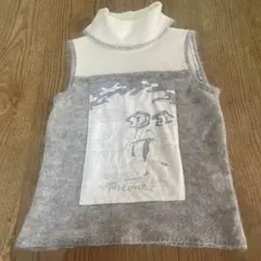 picone CLUB Ⅰ グレー✖️アイボリータートルネックベスト