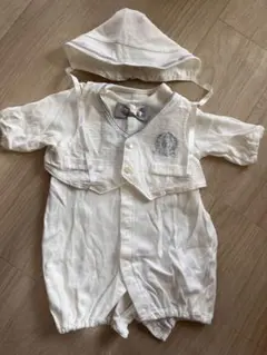 美品‼️ホワイト セレモニースーツ 帽子付き