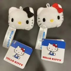 サンリオ ハローキティ おてて付フェイスプチマスコット 2点