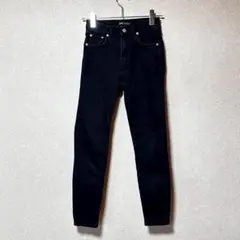 ZARA　ブラックスキニーデニム　EUR34 美脚細見え パンツ
