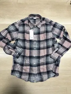 新品！ユニクロ！フランネルチェックシャツ　レディースS
