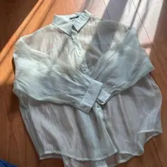 シアーシャツ　ライトグリーン　Mサイズ　未使用