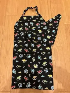 恐竜柄キッズエプロン　ハンドメイド