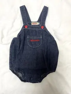 ミキハウス デニムロンパース S