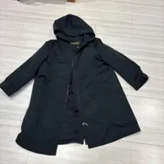 BALLSEY フード付き ブラック トレンチコート