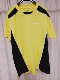 卓球用半袖ウェア イエロー JTTAロゴ