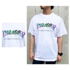 THRASHER 希少宇宙カラーロゴ　Tシャツ 正規代理店