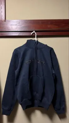 Carhartt wip ネイビー フード付きパーカー