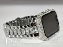 0s★アップルウォッチ　ステンレスベルト キラキラ　Apple Watchバンド
