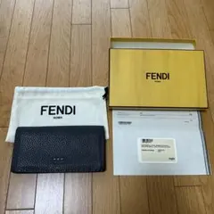最終価格‼️ FENDI 長財布 セレリア 7M0186 ブラック&グレー