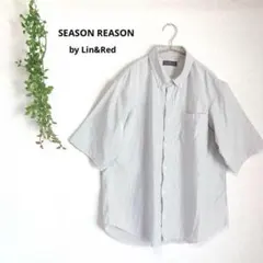 SEASON REASON しまむら　半袖シャツ　シンプルカジュアル　爽やか