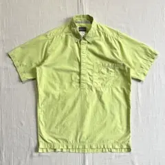 Patagonia 半袖プルオーバーシャツ ロゴ刺繍 グラフチェック柄 胸ポケS