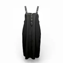 黒 サロペット美品ワンピース ブラック