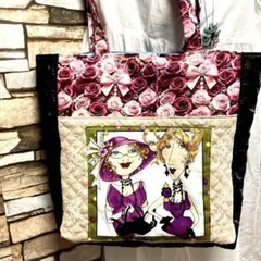 ロラライハリス　ロイヤルティーレディーパネルビッグトートバッグ　☆ハンドメイド品のサムネイル