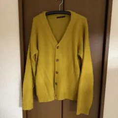 CPCM マスタード Vネック カーディガン