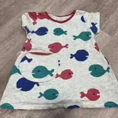 デザインTシャツ　絵本きんぎょはどこだ　ワンピース　90cm