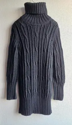 【美品、クリーニング済み】レキップ（イナバヨシエ）タートルニット、セーター