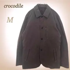 クロコダイル シャツ ジャケット ライトアウター シンプル 秋コーデ メンズ M