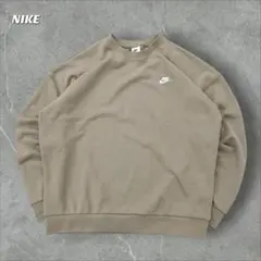 NIKE ナイキ オーバーサイズ トレーナー S ベージュ スウェット